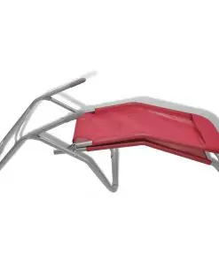 vidaXL Sun Loungers 2 pcs Steel Frame and Textilene Red