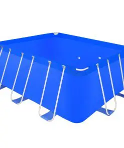 Above Ground Swimming Pool Steel Rectangular 400 x 207 x 122 cm