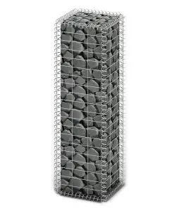 vidaXL Gabion Basket with Lids Galvanised Wire 100x30x30 cm