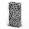 vidaXL Gabion Basket with Lids Galvanised Wire 100x50x30 cm