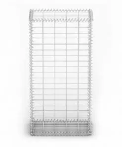 vidaXL Gabion Basket with Lids Galvanised Wire 100x50x30 cm