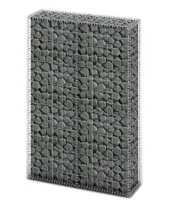vidaXL Gabion Basket with Lids Galvanised Wire 150x100x30 cm
