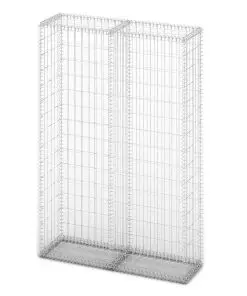 vidaXL Gabion Basket with Lids Galvanised Wire 150x100x30 cm