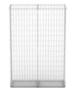 vidaXL Gabion Basket with Lids Galvanised Wire 150x100x30 cm