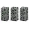 vidaXL Gabion Set 3 pcs Galvanised Wire 25x25x50 cm