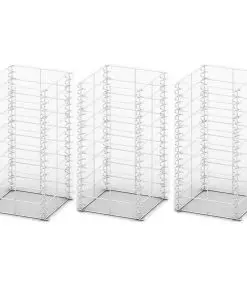 vidaXL Gabion Set 3 pcs Galvanised Wire 25x25x50 cm