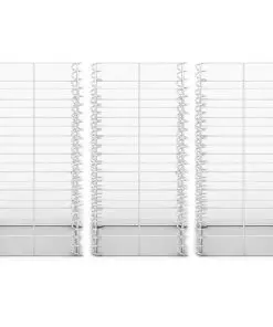 vidaXL Gabion Set 3 pcs Galvanised Wire 25x25x50 cm