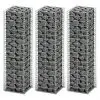 vidaXL Gabion Set 3 pcs Galvanised Wire 25x25x100 cm vidaXL Gabion Set 3 pcs Galvanised Wire 25x25x100 cm