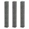 vidaXL Gabion Set 3 pcs Galvanised Wire 25x25x197 cm