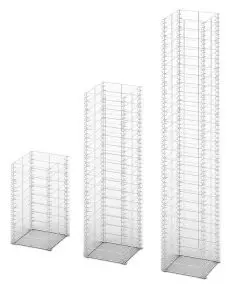 vidaXL 3 Piece Gabion Set Galvanised Wire