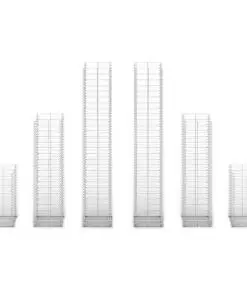 vidaXL 6 Piece Gabion Set Galvanised Wire