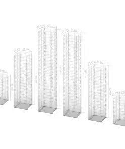 vidaXL 6 Piece Gabion Set Galvanised Wire