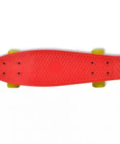 Retro Skateboard with Red Top Yellow Wheels 6.1″