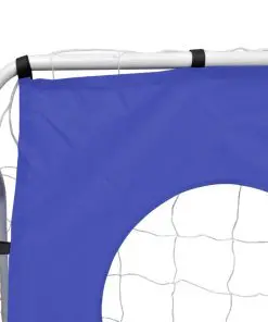 vidaXL Soccer Goal with Aiming Wall Steel 240 x 92 x 150 cm High-quality