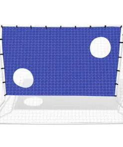 vidaXL Soccer Goal with Aiming Wall Steel 240 x 92 x 150 cm High-quality