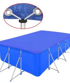Pool Cover PE Rectangular 90 g/sqm 540 x 270 cm