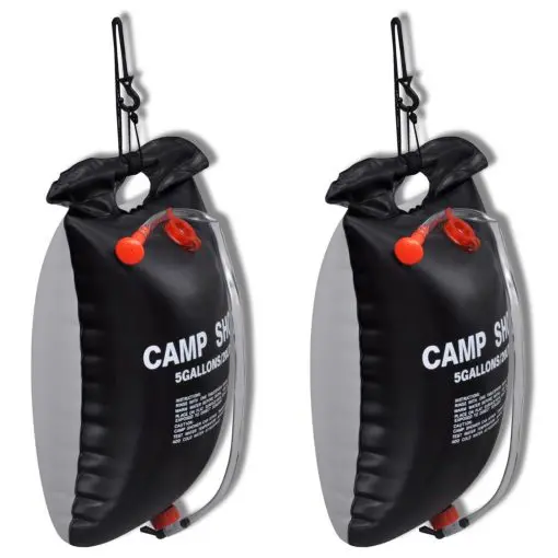 vidaXL Camp Shower 2 pcs 20 L