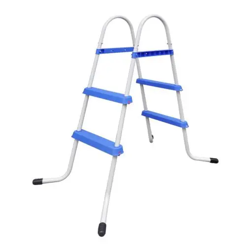 vidaXL Steel Frame Pool Ladder Non-Slip Steps 86.5 cm