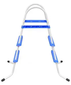 vidaXL Steel Frame Pool Ladder Non-Slip Steps 86.5 cm