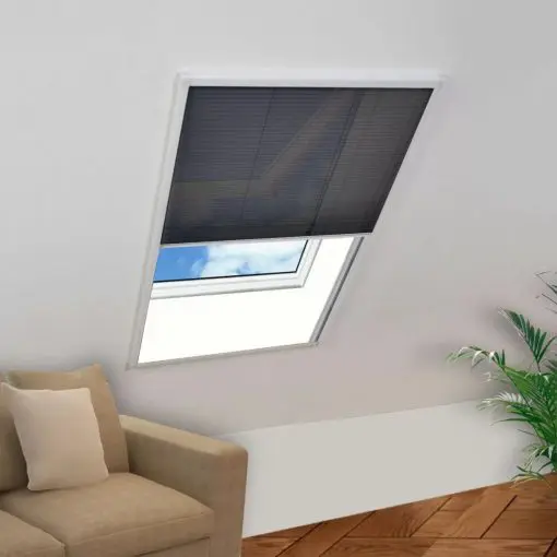 vidaXL Plisse Insect Screen Window 160 x 80 cm