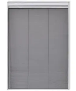 vidaXL Insect Plisse Screen Window Aluminium 160 x 80 cm with Shade