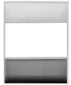 vidaXL Insect Plisse Screen Window Aluminium 160 x 110 cm with Shade