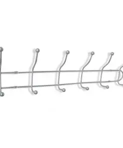 vidaXL Steel Wall Peg Board with 12 Hooks 2 pcs