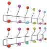 vidaXL Colourful Wall Peg Board with 12 Hooks 2 pcs vidaXL Colourful Wall Peg Board with 12 Hooks 2 pcs