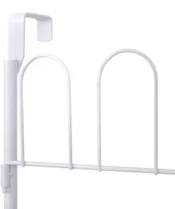 vidaXL Shoe Rack for 18 Pairs of Shoes Steel White