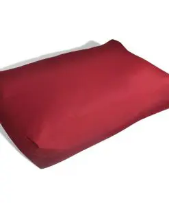 Upholstered Back Cushion 60 x 40 x 20 cm Wine Red