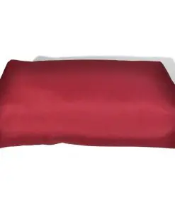 Upholstered Back Cushion 60 x 40 x 20 cm Wine Red