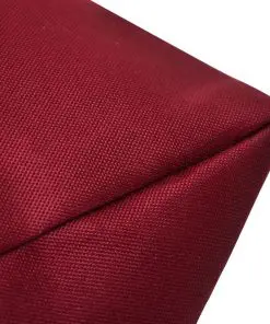 Upholstered Back Cushion 60 x 40 x 20 cm Wine Red