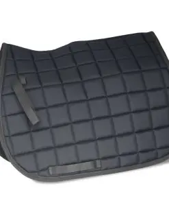 vidaXL Horse Riding Saddle Set 16″ Real Leather Black 14 cm 5-in-1