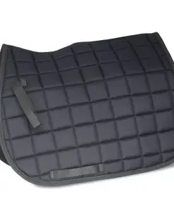 vidaXL Horse Riding Saddle Set 17.5″ Real leather Black 12 cm 5-in-1