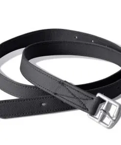 vidaXL Horse Riding Saddle Set 17.5″ Real Leather Black 18 cm 5-in-1