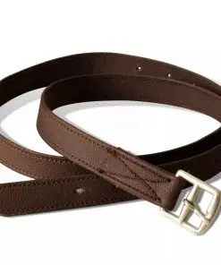 vidaXL Horse Riding Saddle Set 17,5″ Real Leather Brown 12 cm 5-in-1