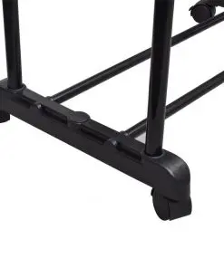 vidaXL Adjustable Clothes Rack with 2 Hanging Rails 2 pcs