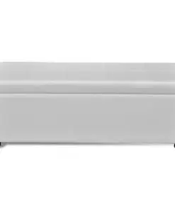 Long Storage Bench Wood White