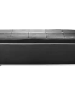 vidaXL Long Storage Bench Wood Black