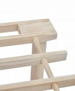 vidaXL Wooden Shoe Rack 3-Tier 2 pcs