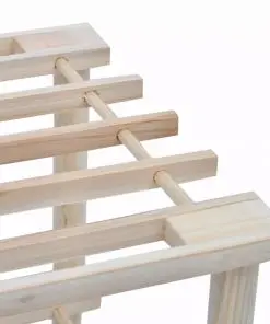 vidaXL Wooden Shoe Rack 4-Tier Shoe Shelf Storage 2 pcs