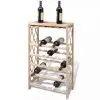 vidaXL Wine Rack for 25 Bottles Wood vidaXL Wine Rack for 25 Bottles Wood