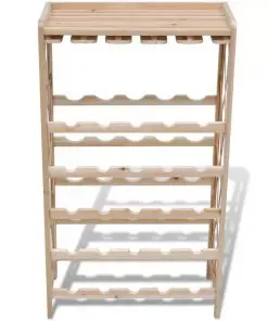 vidaXL Wine Rack for 25 Bottles Wood