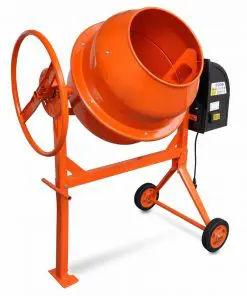 Concrete Mixer Cement Mixer 140 L 650 W Steel Orange