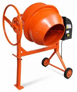 Concrete Mixer Cement Mixer 140 L 650 W Steel Orange