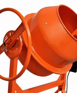 Concrete Mixer Cement Mixer 140 L 650 W Steel Orange
