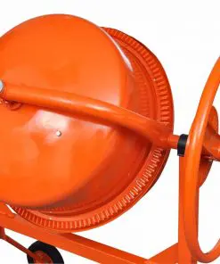 Concrete Mixer Cement Mixer 140 L 650 W Steel Orange