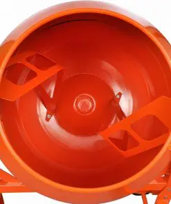 Concrete Mixer Cement Mixer 140 L 650 W Steel Orange