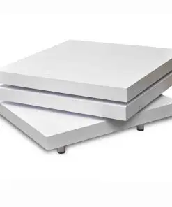 vidaXL Coffee Table 3 Tiers High Gloss White