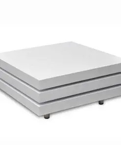 vidaXL Coffee Table 3 Tiers High Gloss White